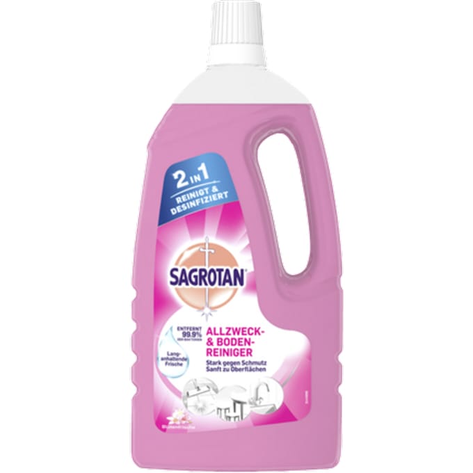 Sagrotan Flower Fresh 2 In 1 All-Purpose Cleaner - 1500 ml