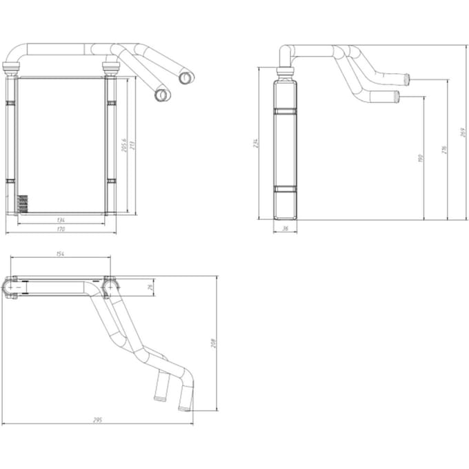 Warmtewisselaar, interieur verwarming NRF 54435