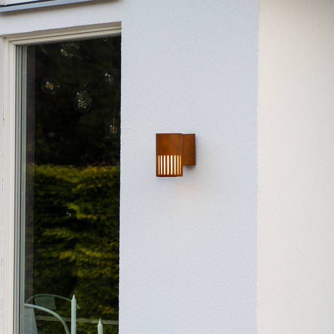 Konstsmide Buiten Wandlamp Pistoia | Max. 1x 15W E27 | Groen Aluminium | IP43