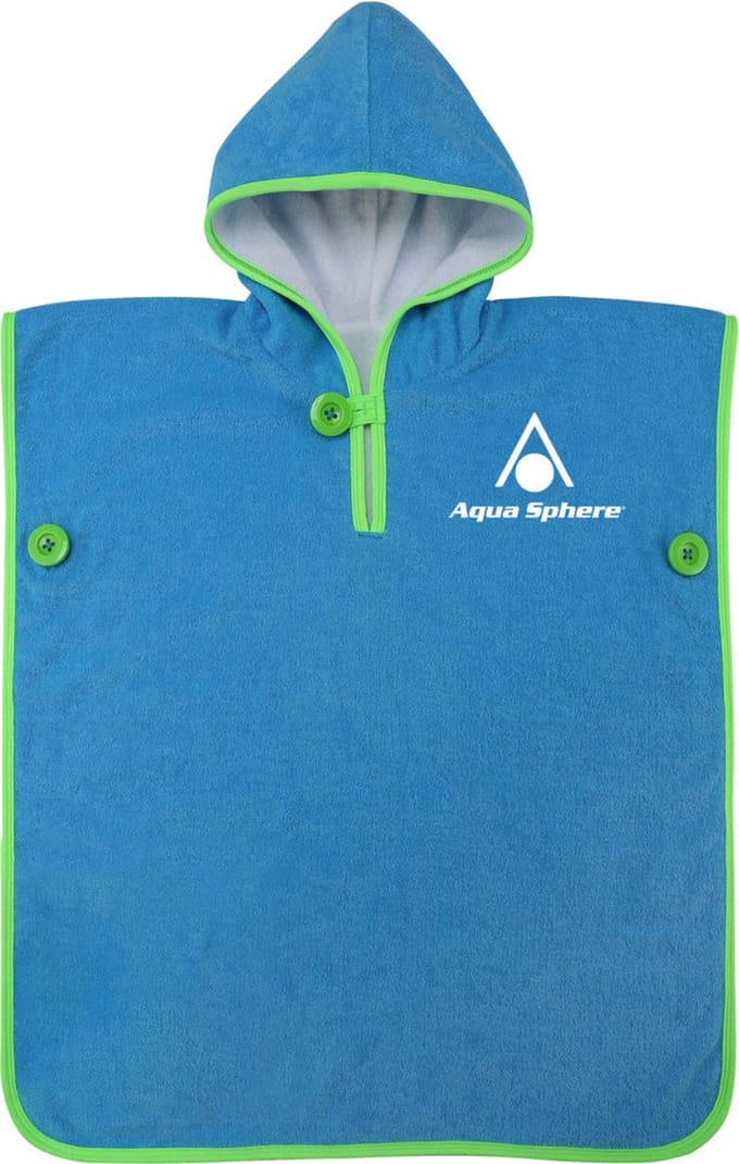 Aquasphere Baby Towel - Poncho - Kinderen - Blauw/Groen