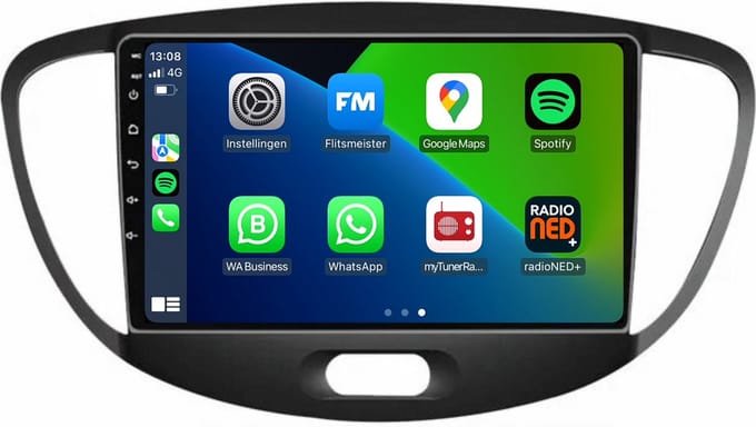 Carplay autoradio voor Hyundai i10 | 2008 t/m 2013 | Android 13 | Draadloos Apple Carplay & Android auto | 2GB + 32GB | 8-Core processor | Davilon | 2025 model | 2008 2009 2010 2011 2012 2013 | Bluetooth & Wifi