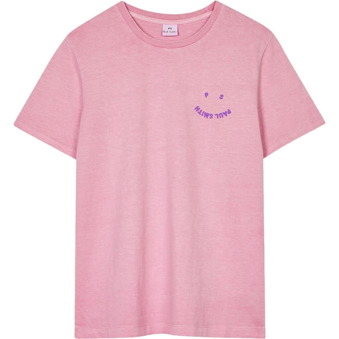 Paul Smith Womens Tshirt Ps Happy Light Purple Größe: S | Hemden Outlet | Damen | Violett