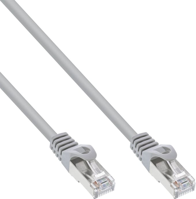 InLine® Patchkabel, SF/UTP, Cat.5e, grijs, 2m