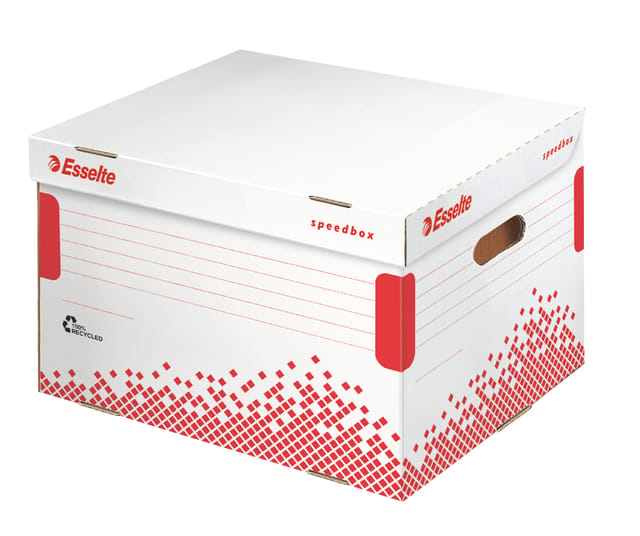 Opberg- en transportdoos Esselte Speedbox 392x301x334mm wit
