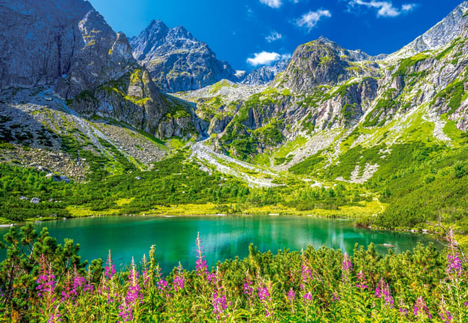 Castorland puzzel Zelene Pleso Tatras Slowakei - 1000 stukjes legpuzzel.