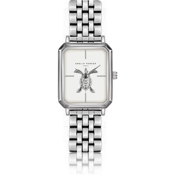 Dameshorloge van mesh Amelia Parker Serendipity Sea