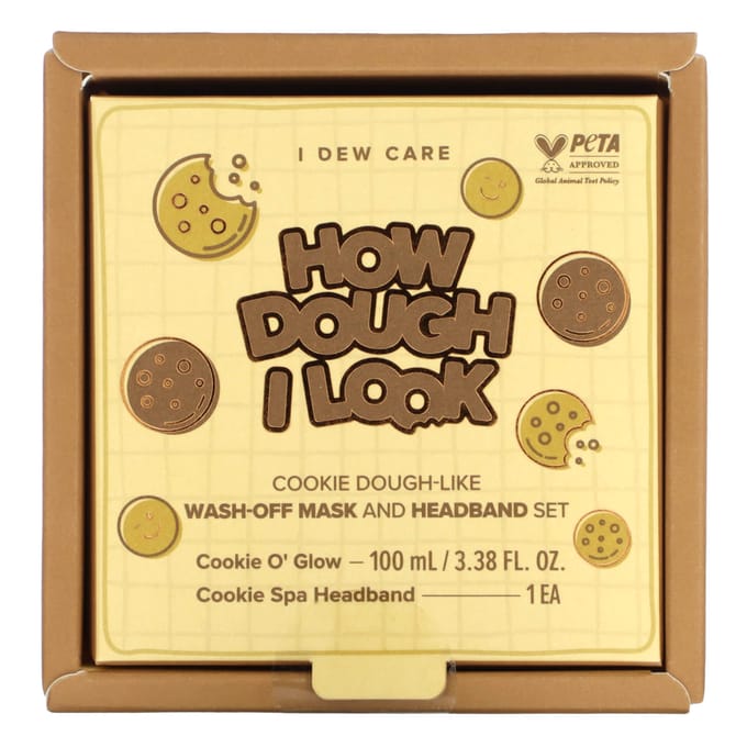 I Dew Care, How Do Eye Look, Ensemble masque et bandeau lavables, 100 ml (100 ml) brown