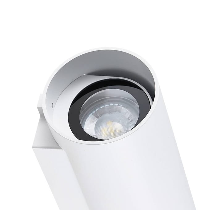 Deko Light Can IP65 up & down, 2x 7,5 W GU10, Weiß 731225 Wandopbouwarmatuur GU10 7.5 W Wit