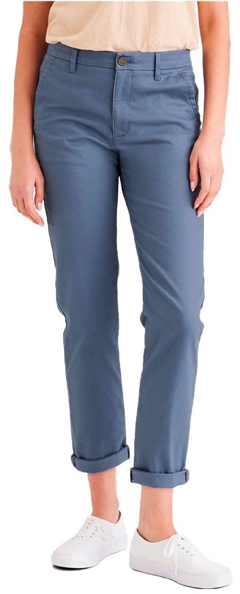 Dockers Weekend Slim Ankle Chino Broek Blauw 26 / Long Vrouw