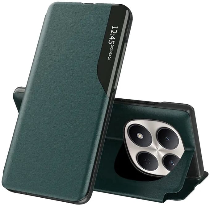 Hoesje geschikt voor Xiaomi Redmi Note 15 Pro 5G - Techsuit eFold Book Case - Donkergroen