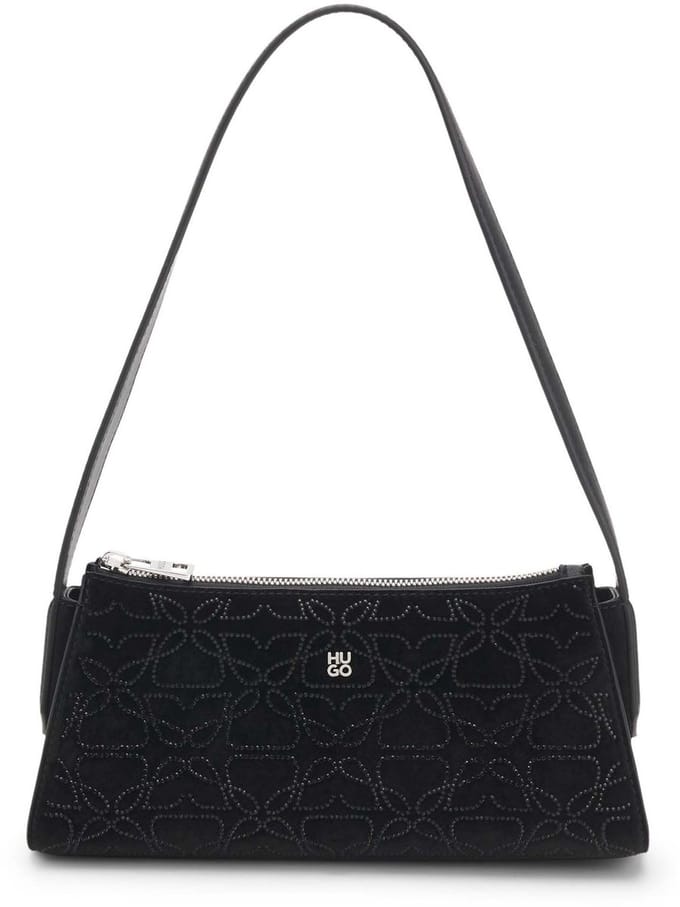 HUGO schoudertas Chris 2.0 SV Hobo Bag Black zwart