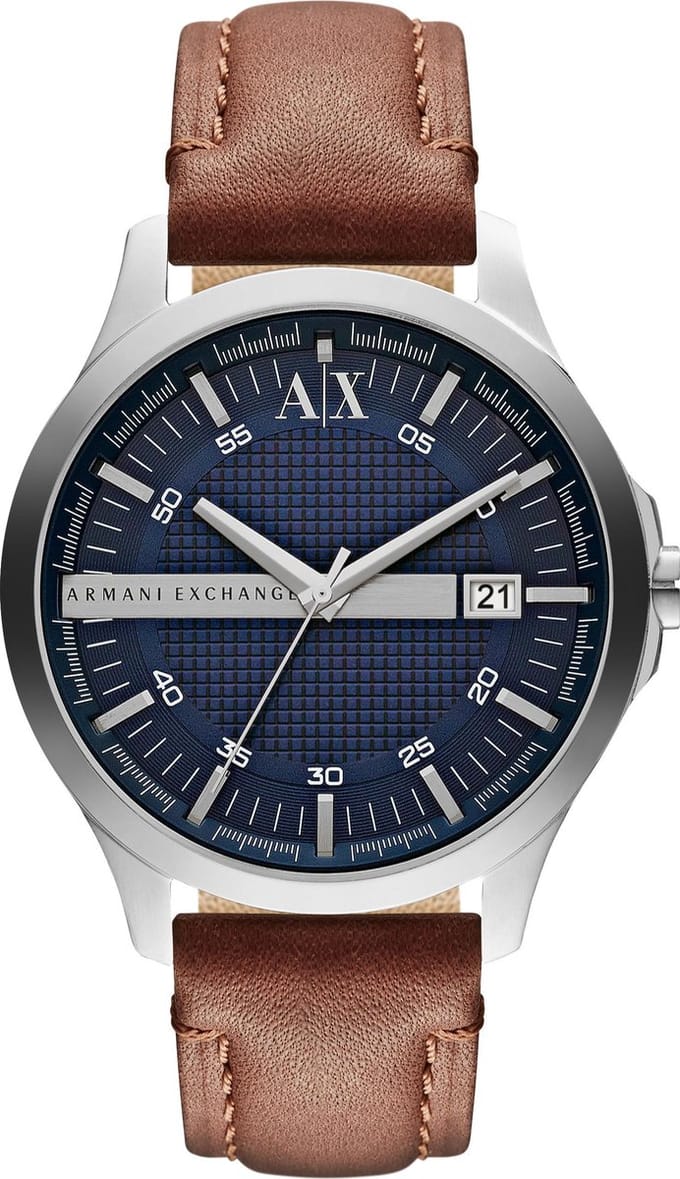 Armani Exchange Hampton AX2133 Herenhorloge 46 mm - Zilverkleurig