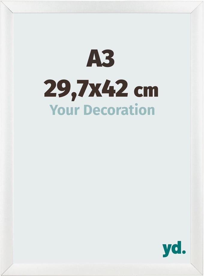Your Decoration - Fotolijst A3 29,7x42 cm - MDF - Wit Hoogglans - Pisa
