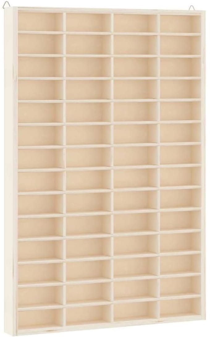 SVN® Vitrinekast met Glas - Vitrinekast Hangend - Vitrinekast - Hout - 40cm x 5cm x 60cm