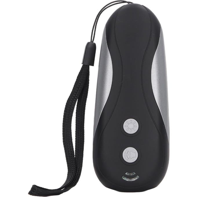 Ultrasoon blafcontroleapparaat Draagbaar Handheld LED Knipperend Hond Blaffen Afschrikmiddel gray