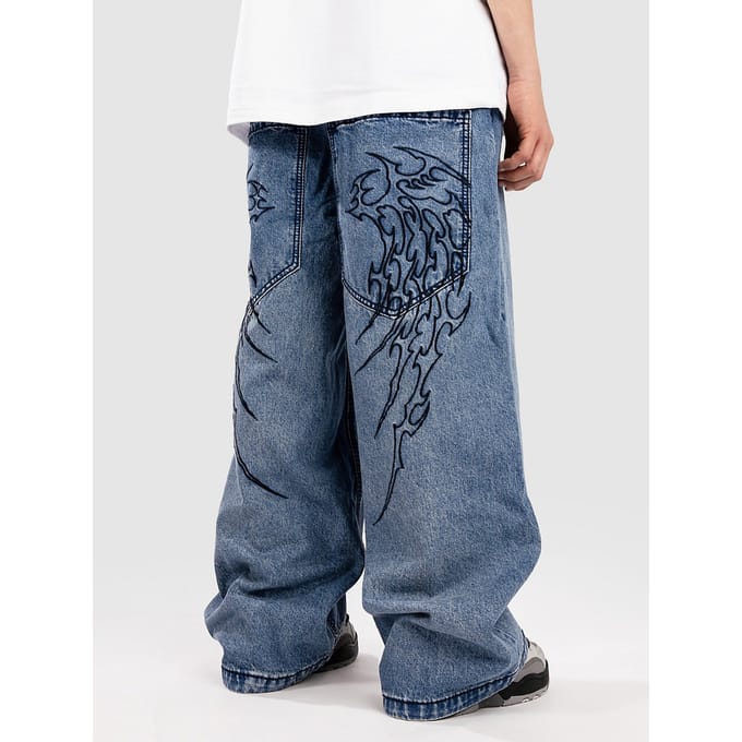 Affliction Tribal & Wings Jeans blauw