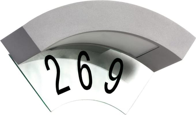 Luxform Canning LED wand buitenlamp met huisnummer optie - 230V
