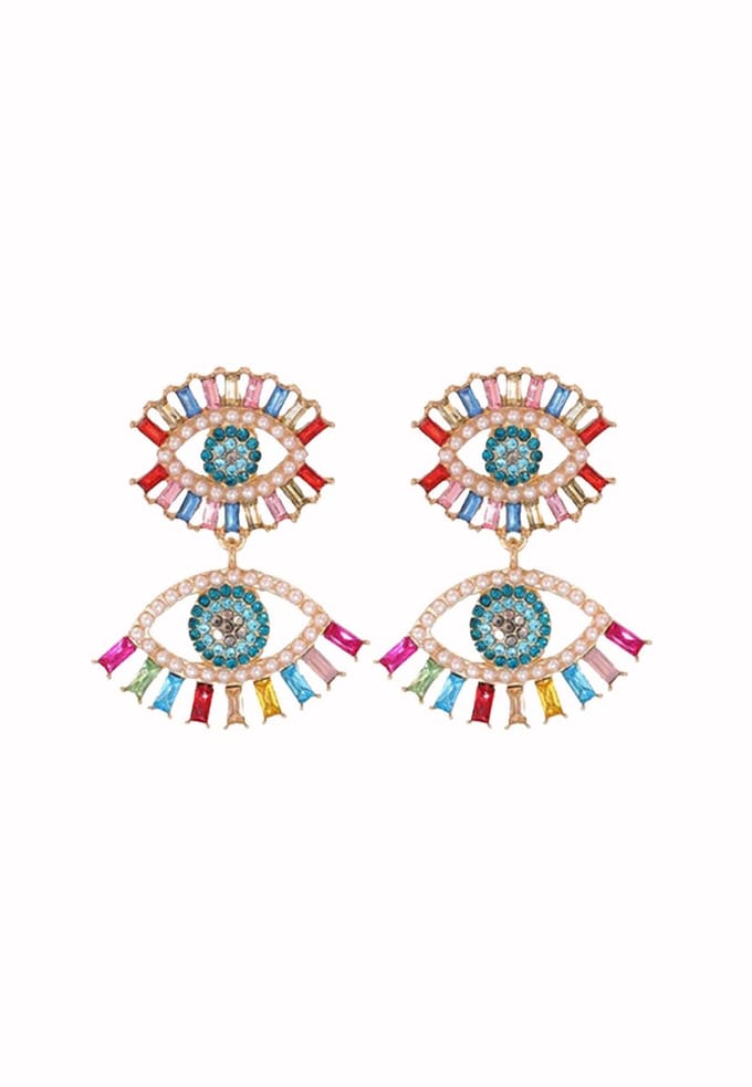 Maeyu Eye Oorbellen Multicolor