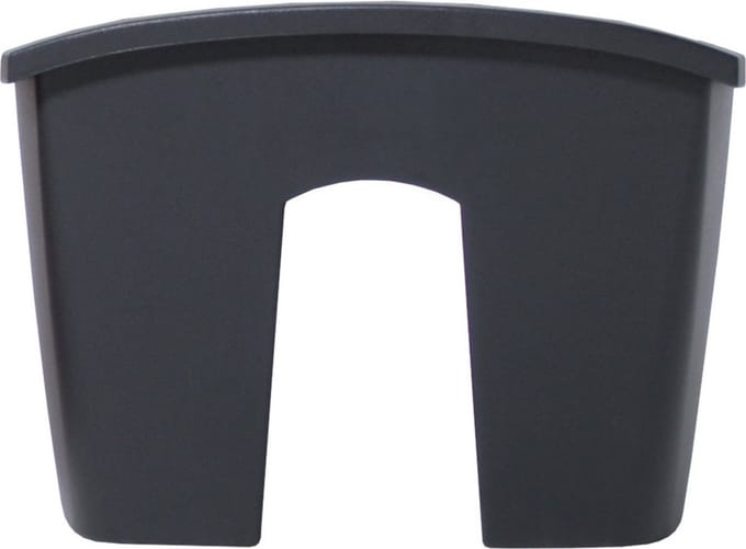 Prosperplast Plantenbak - railing - kunststof - 58 cm - antraciet grijs - buiten