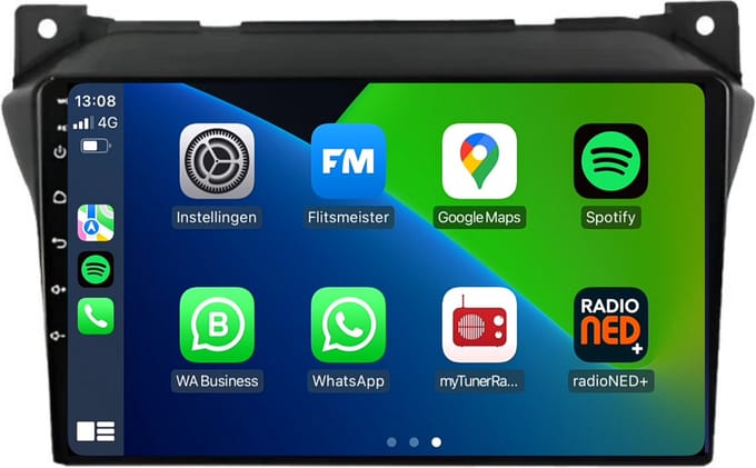 Carplay autoradio voor Suzuki Alto | 2008 t/m 2016 | Android 13 | Draadloos Apple Carplay & Android Auto | 2GB + 32GB | 8-Core processor | Davilon | 2025 model | 2008 2012 2013 2014 2015 2016| Bluetooth & Wifi