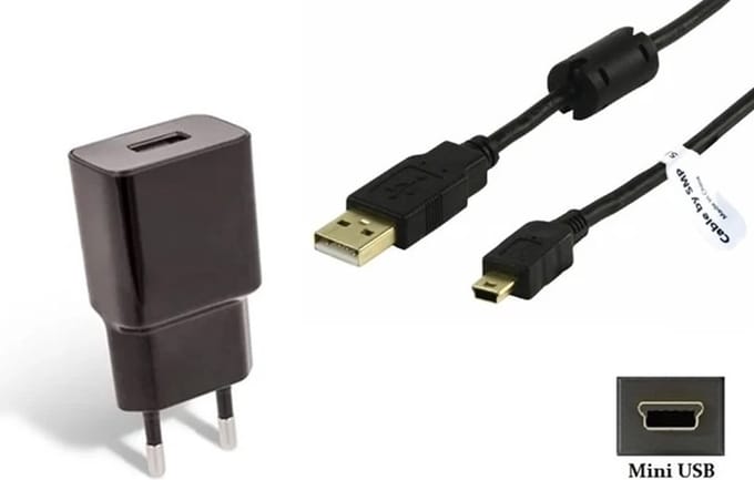 OneOne 2A lader + 1,8m extra sterke Mini USB kabel. Universele oplader adapter past op Argon Audio SOLO, BT2 MK2, BT3, STREAM 2M MK2, STREAM 3M, Argon Audio OE40