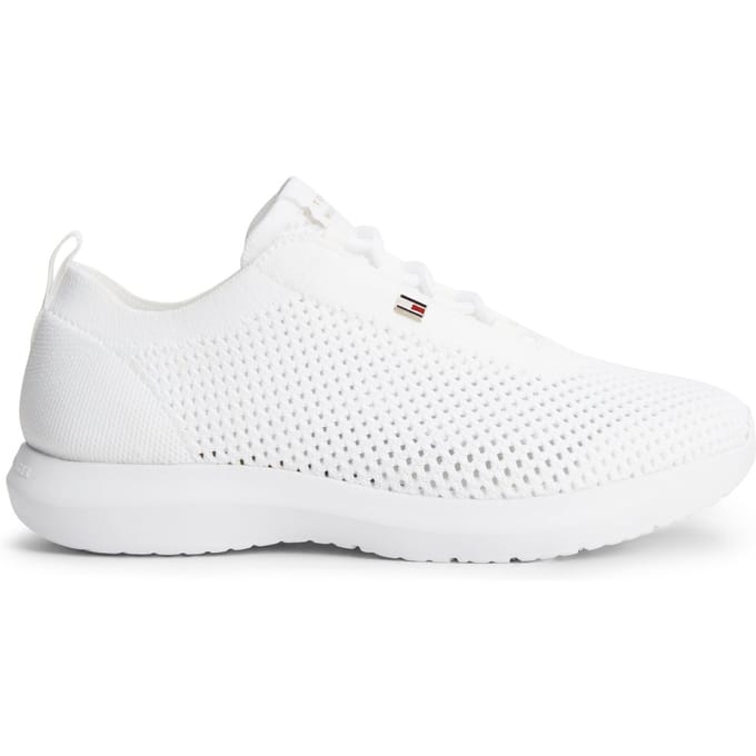 Tommy Hilfiger Knit Runner White Größe: 37 | Trainers Outlet | Damen | Weiß