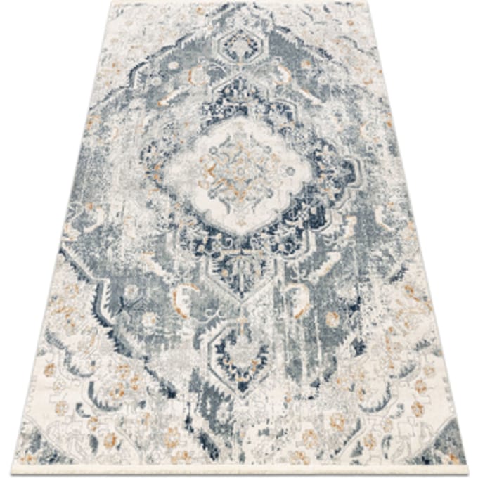 Kleden Rugsx DISTIN 0816A blauw / lichtgroen / wit 200x290 cm