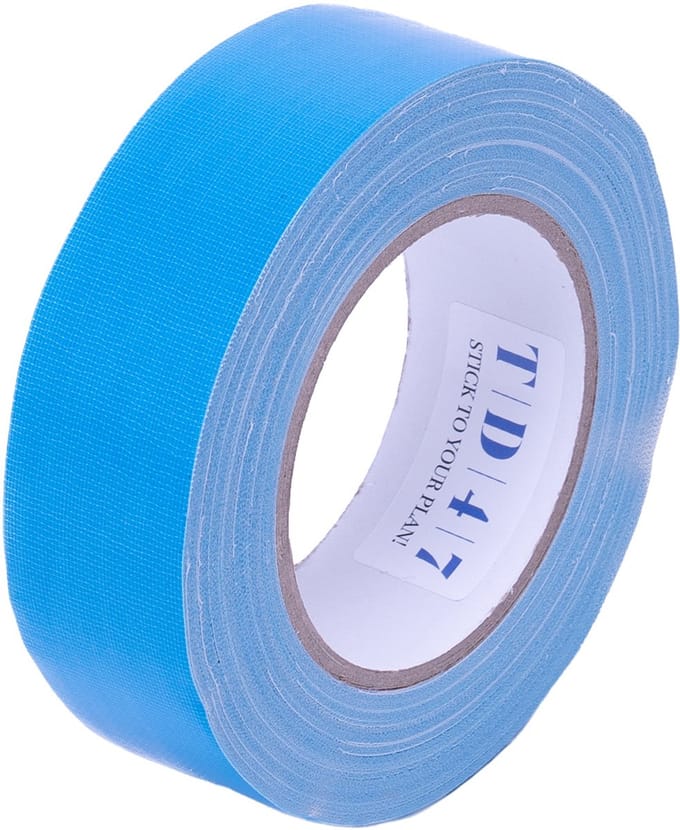 TD47 Gaffa Tape 38mm x 25m Fluor Blauw