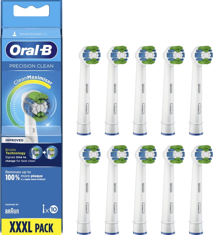 Oral-B Precision Clean- Met CleanMaximiser-technologie - Opzetborstels - 10 Stuks