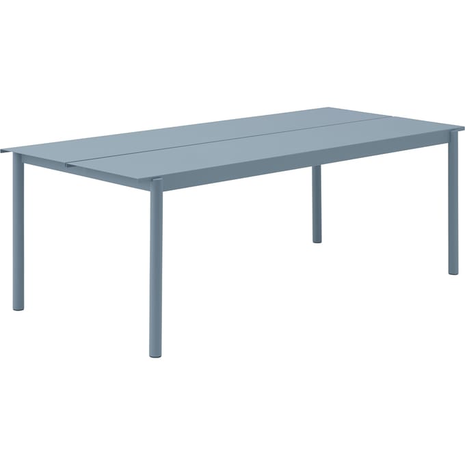 Muuto Linear Steel Tafel - 220 x 90 cm - pale blue