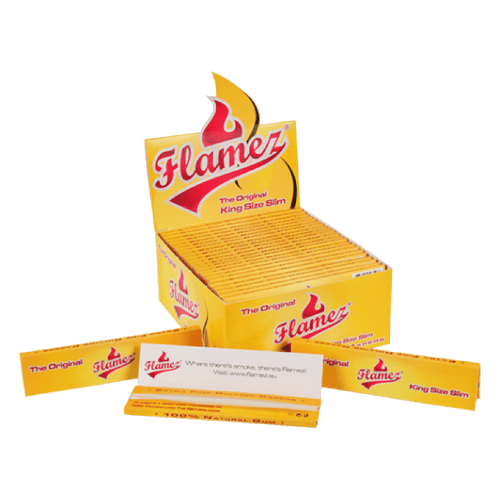 Flamez Yellow King Size Slim Box 50 stuks