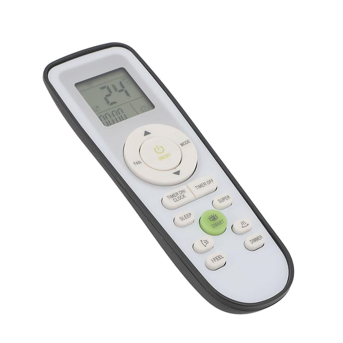 C5FE Télécommande de climatiseur de remplacement Prise en main confortable Alimenté par batterie Climatiseur white