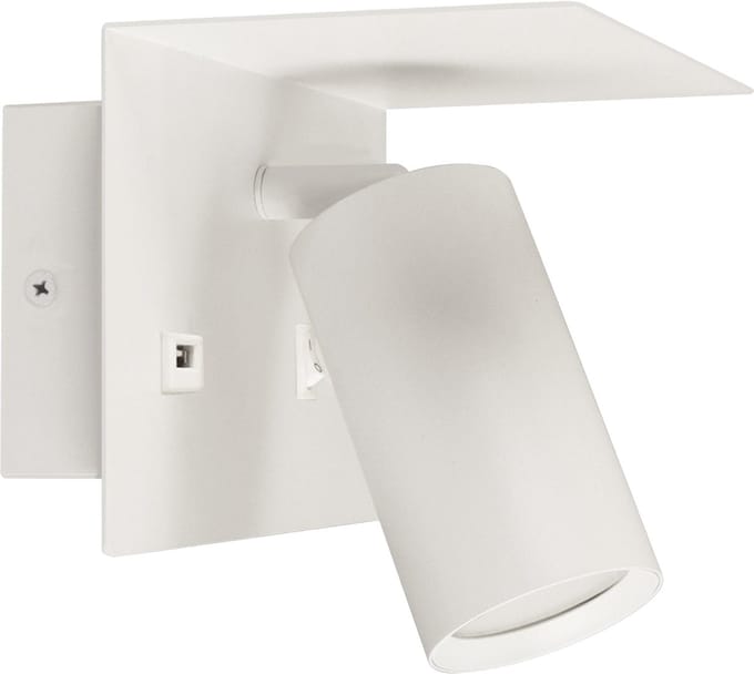FONO WLL - Wandlamp - GU10 Fitting - USB Oplaadfunctie - Mat Wit - Aluminium