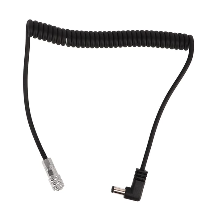 2-pins veer voedingskabel plastic DC camera veer voedingskabel vervangingsaccessoire voor BMPCC 4K 6K black
