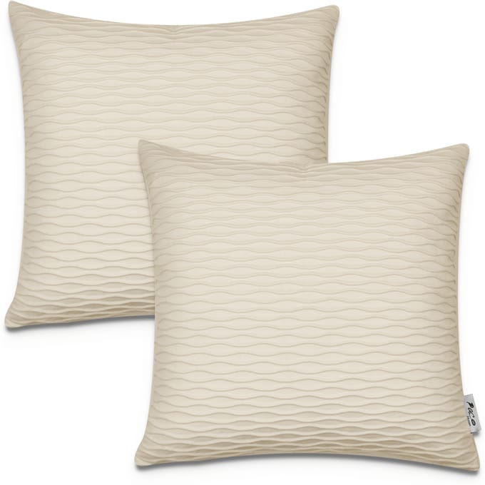 Kussensloop Chino beige 45x45 cm, 2 stuks