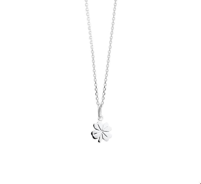 Zilveren Collier klaver 1 1020996