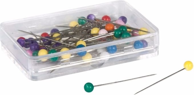 Rayher Kopspelden/naaispelden - 31 x 0.6 mm - gekleurd - 100x stuks - hobby steekspelden