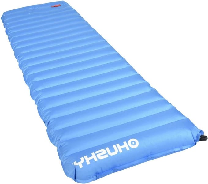 Opblaasbare Slaapmat - Kampeer Mat - Comfortabel Slapen - 10cm Dik - 186 cm - Blauw
