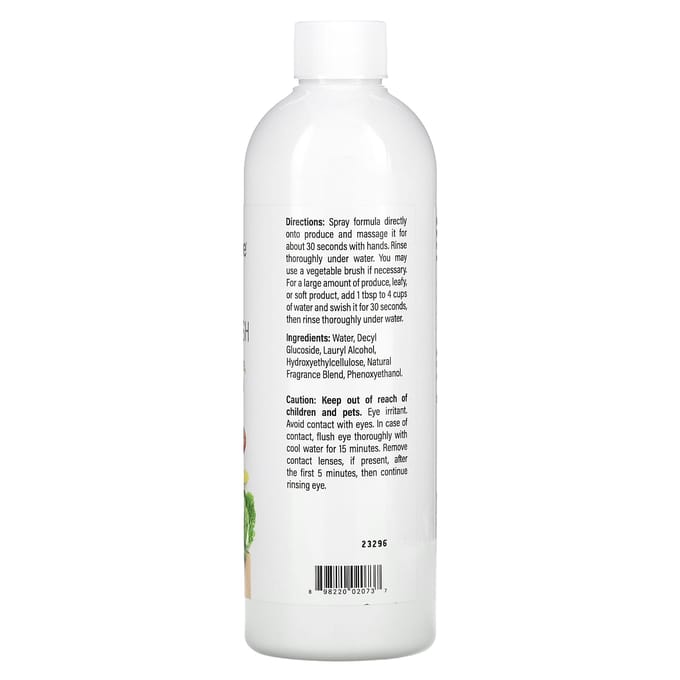 Groente- en Fruitreiniger, 473 ml(16 fl oz) white