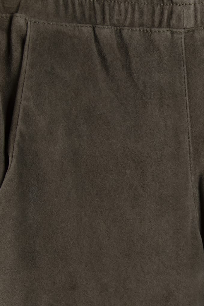 DNA Amsterdam Bobbi Suede Khaki Maat: 0 | Straight Broeken Outlet | Dames | Bruin