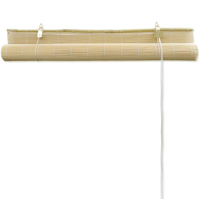 vidaXL - Rolgordijn - 80x220 - cm - bamboe - naturel