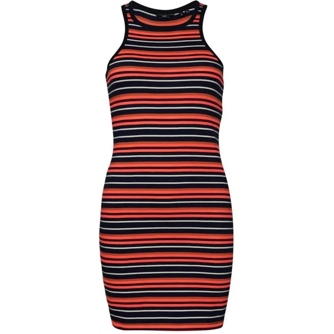 Superdry - Vintage gestreepte racerjurk - Dames - Jurken