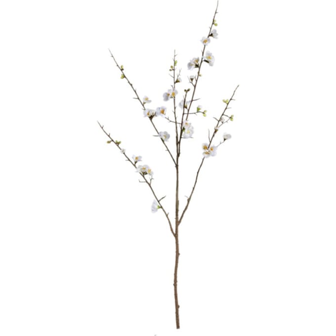 PTMD - Kunstbloem Blossom - Wit - 66x54x121cm