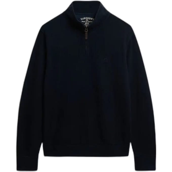 Superdry - Klassieke Essential trui met halve rits - Heren - Truien
