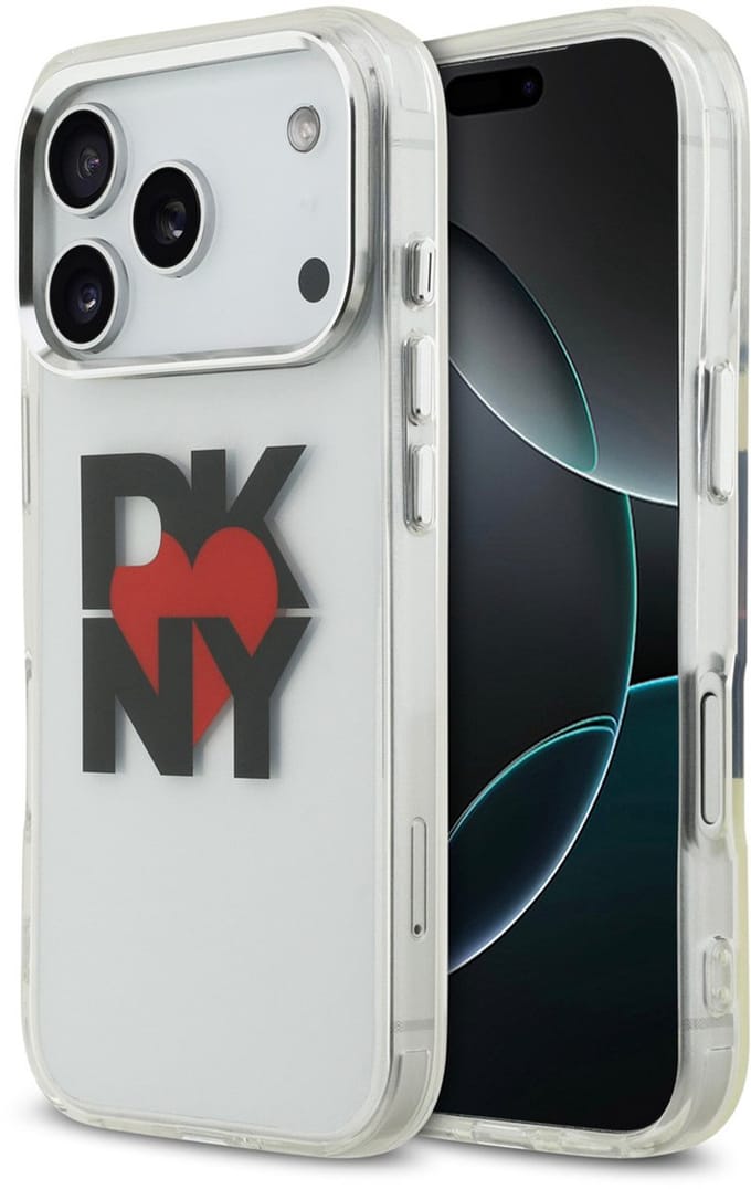 DKNY telefoonhoesje voor iPhone 17 Pro - schokabsorberend - Translucent Zwart