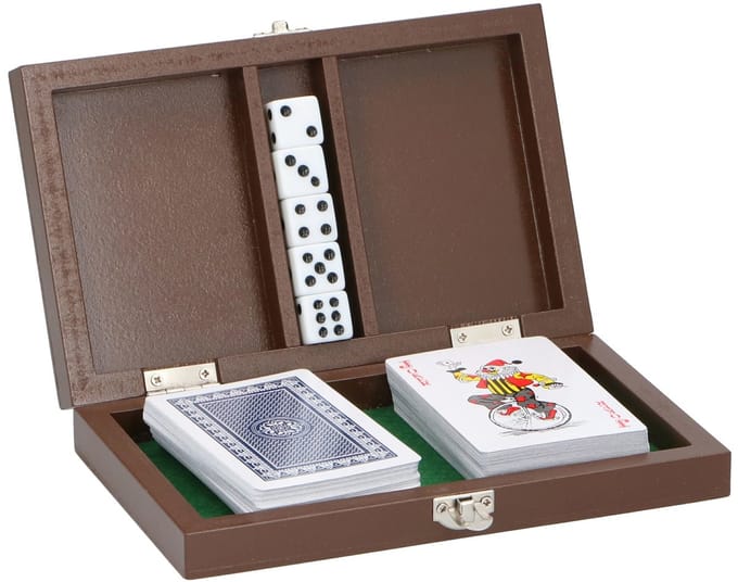 Playing card set 18x11x3,1cm W