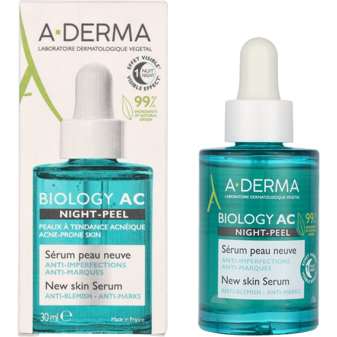 A-Derma BIOLOGY AC Night Peel New Skin Serum 30 ml