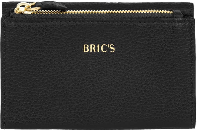 BRIC'S Leren portemonnee Gondola Fioraliso Wallet Black zwart