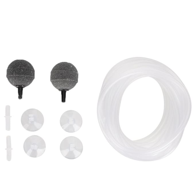 Aquarium Zuurstofpomp Accessoires Kit Belsteen Slang Zuignaphouder Ventiel Beluchtingstoestel voor white