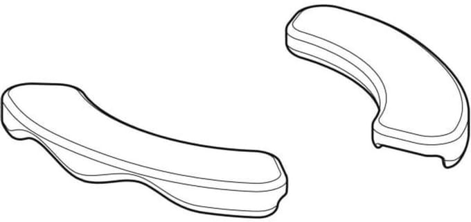 Geberit Bambini replacement seat pads wall-mounted WC for children, washdown 572930000